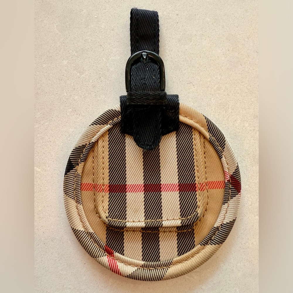 Burberry Plaid Luggage Tag